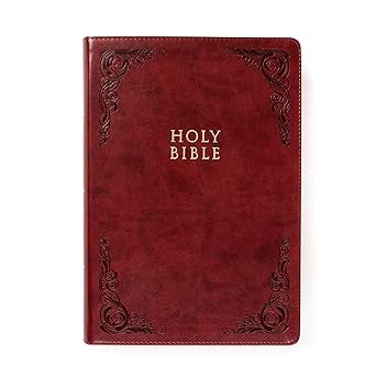 Holy Bible: KJV Super Giant Print Reference Bible, Burgundy Leather touch by Holman Bible