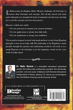 Rediscovering the Kingdom: Hope for 21st Century World – Daily Devotional Journal  by Myles Munroe