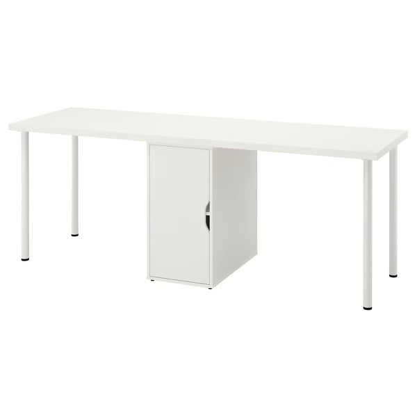 IKEA LAGKAPTEN / ALEX Desk, white, 200x60 cm (78 3/4x23 5/8 ")