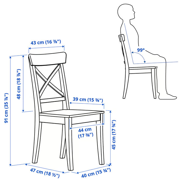 IKEA ROSENTORP / ROSENTORP Table and 6 chairs, black/black, 160/215x110 cm (63/84 5/8x43 1/4 ")