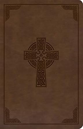Holy Bible: KJV, Brown Celtic Cross, Leathertouch, Personal Size Reference Bible by Holman Bible