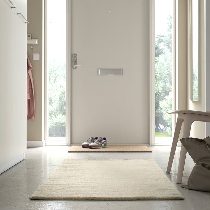 IKEA TIDTABELL Rug, flatwoven, beige, 80x150 cm (2 ' 7 "x4 ' 11 ")
