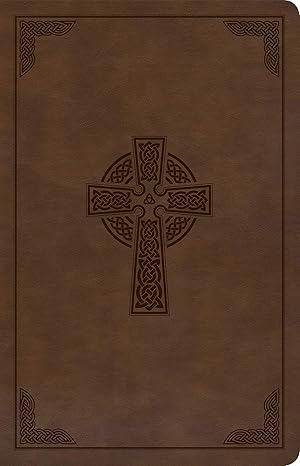 Holy Bible: KJV, Brown Celtic Cross, Leathertouch, Personal Size Reference Bible by Holman Bible