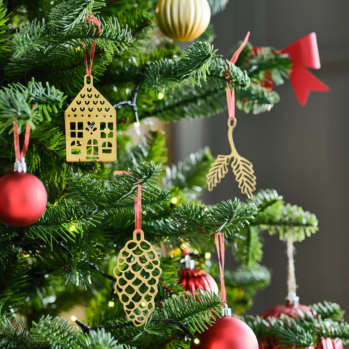 IKEA VINTERFINT Tree ornament set of 3, gold-colour