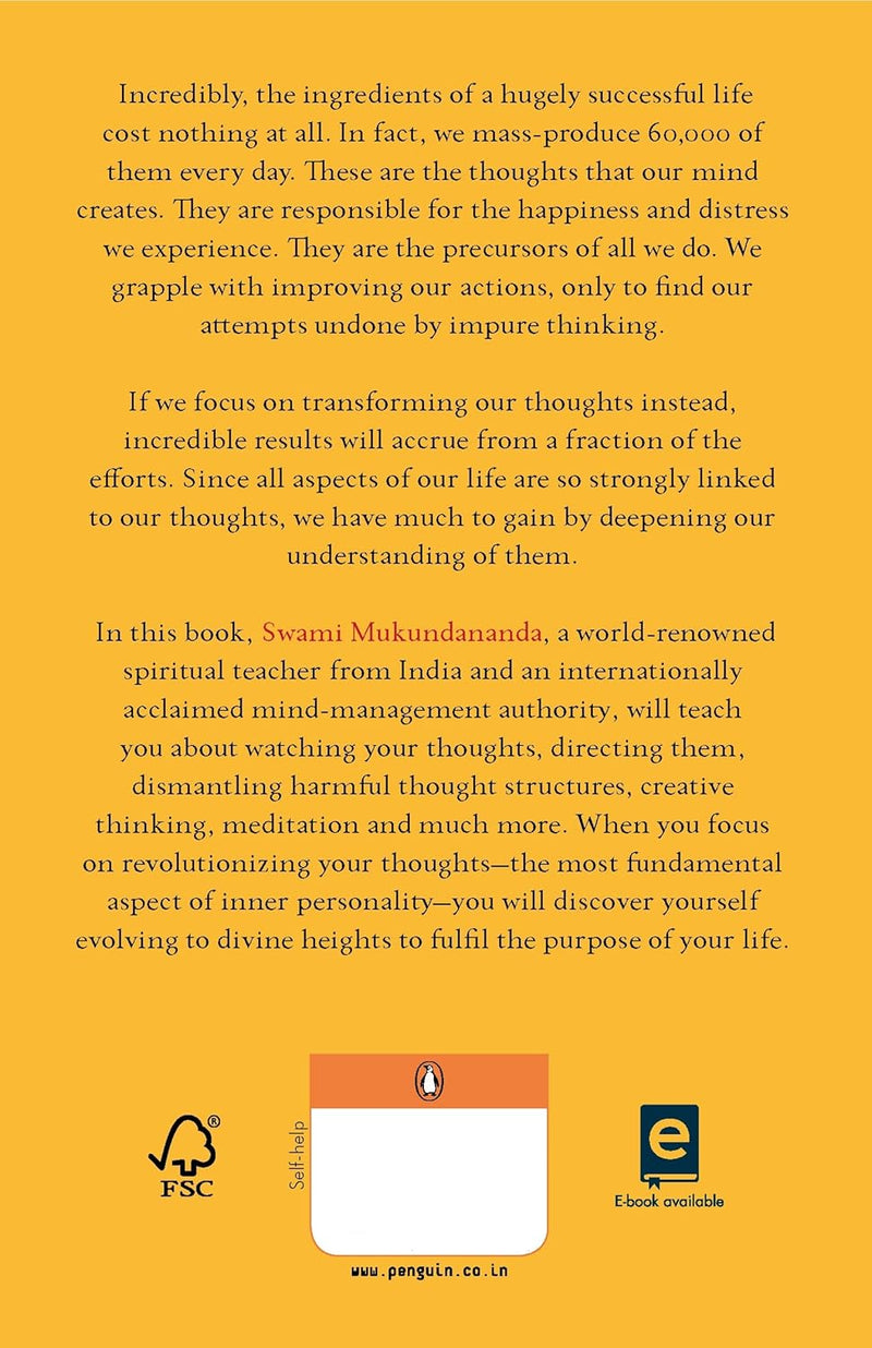 The Power Of Thoughts by Swami Mukundananda in Paperback