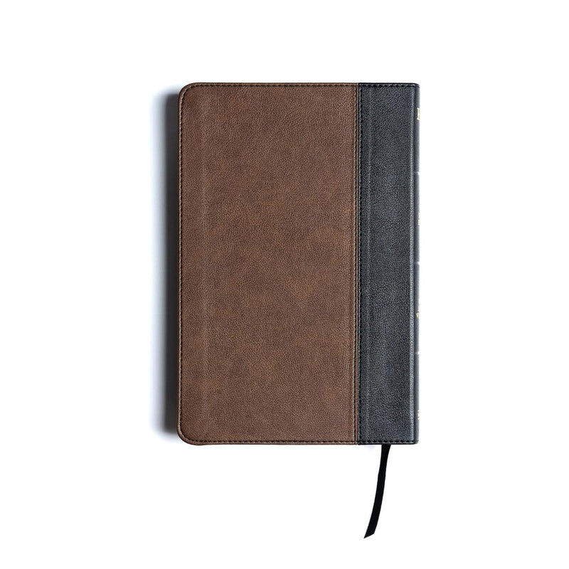 Holy Bible: KJV Thinline Bible – Black/Brown Leathertouch by Holman Bible Publishers