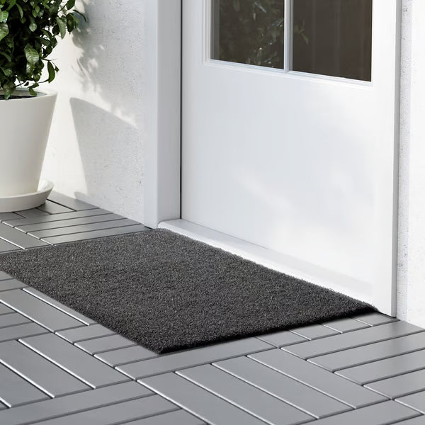IKEA OPLEV Door mat, in/outdoor grey, 50x80 cm (1 ' 8 "x2 ' 7 ")
