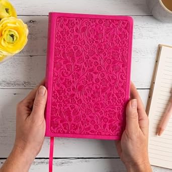 KJV Large Print Personal Size Reference Bible, Pink, Indexed by Holman Bible Publishers