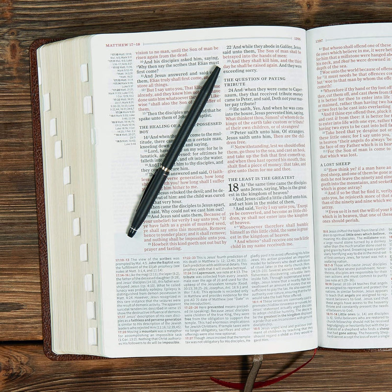 KJV Study Bible, Full-Color, Brown Bonded Leather, Indexed by Holman Bible Publishers