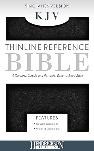 KJV Thinline Reference Bible, Black LeatherTouch by Holman Bible Publishers