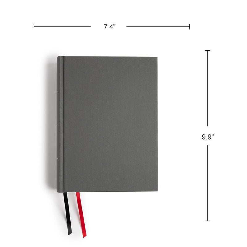 KJV Study Bible, Large Print Edition, Charcoal Cloth Over Board by Holman Bible Publishers