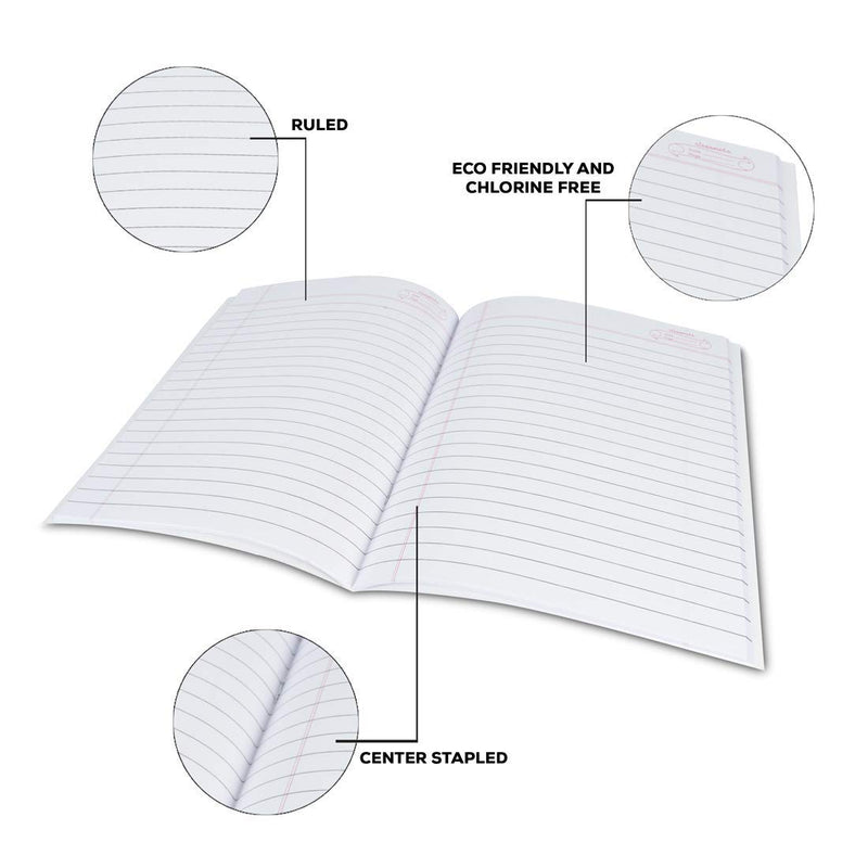 Classmate Origami Notebooks - Single Line, 168 Pages, 240 mm x 180 mm - Pack Of 12 Visit the Classmate Store