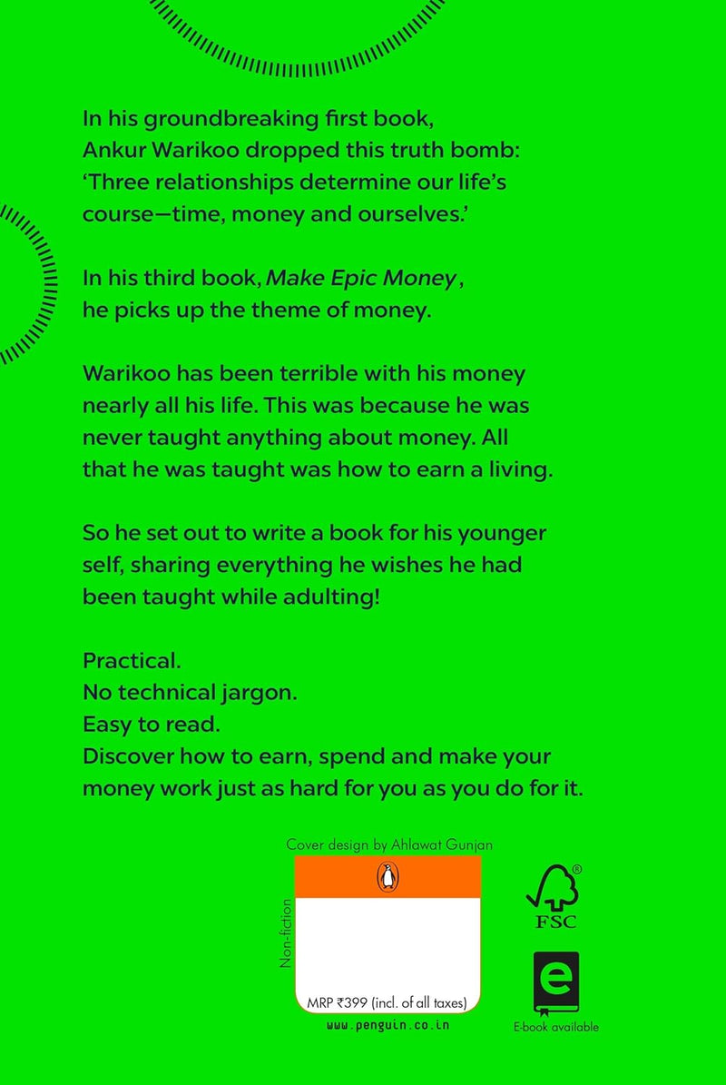 Make Epic Money: More than One Lakh Copies Sold by Ankur Warikoo in Hardcover