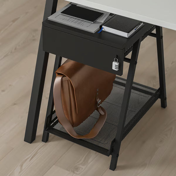 IKEA TROTTEN Drawer unit, anthracite, 34x56 cm (13 3/8x22 ")