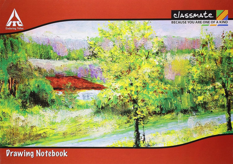 Classmate Acrylic Paper Drawing Book-Unruled, 36 Pages, 210 Mm X 297 Mm, Pack of 4 Visit the Classmate Store