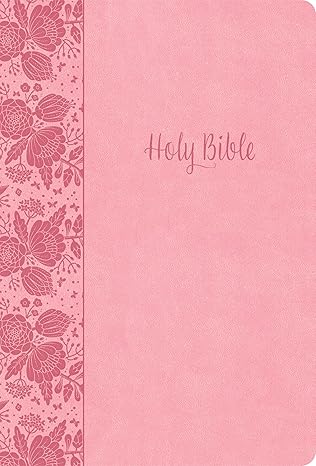 KJV Large Print Thinline Bible, Value Edition, Soft Pink Leathertouch by Holman Bible Publishers