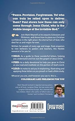 Colossians &amp; Philemon For You: Rooting You in Christian Confidence (God's Word For You) by Mark Meynell