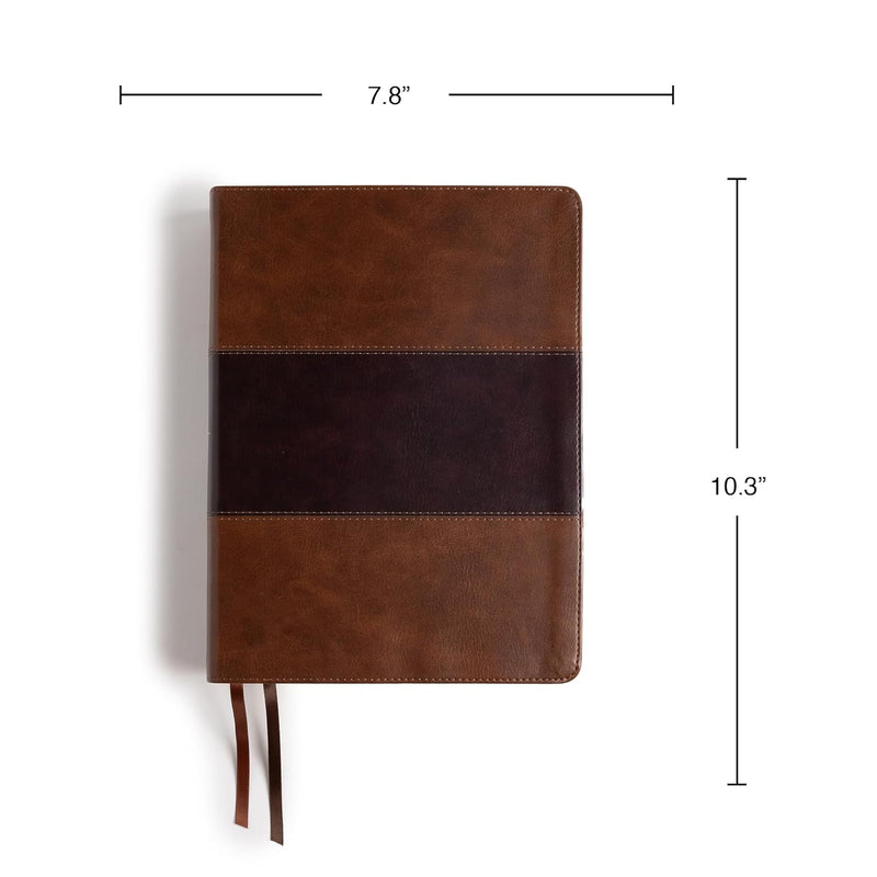 KJV Study Bible, Large Print Edition, Saddle Brown Leathertouch by Holman Bible Publishers