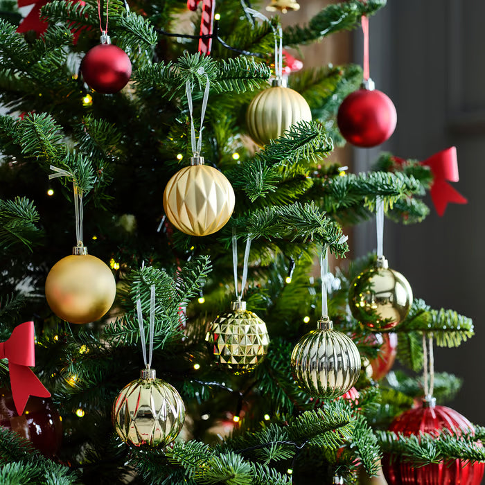 IKEA VINTERFINT Tree ornament, bauble gold-colour, 7 cm (2 ¾ ")