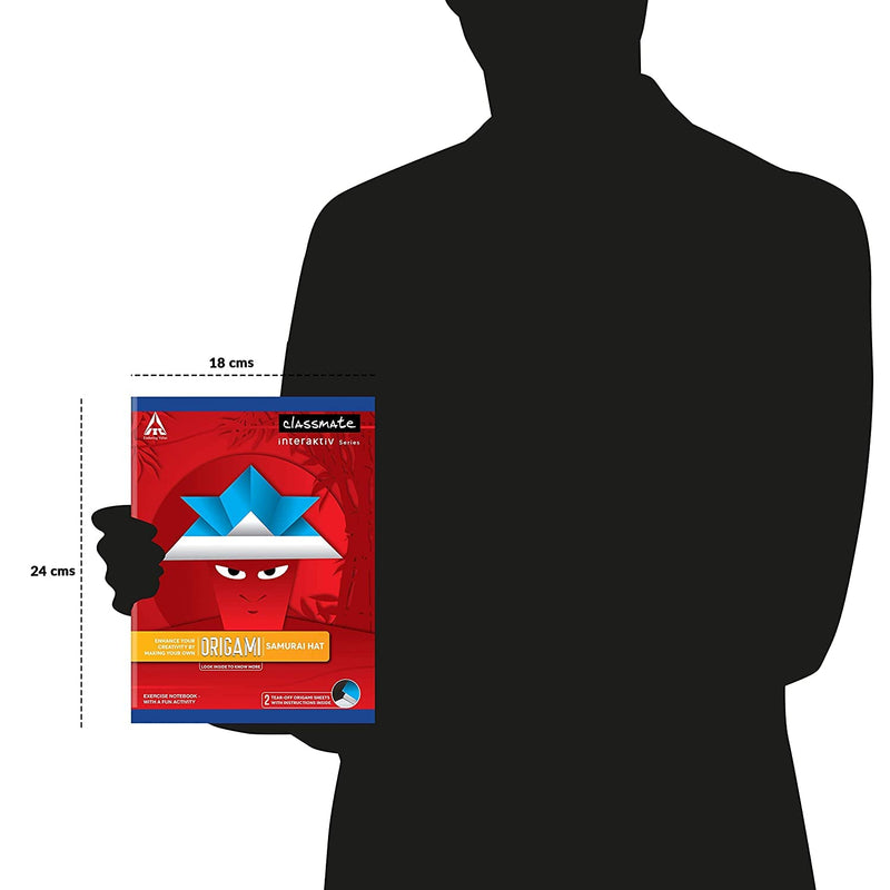 Classmate Origami Notebooks -Unruled, 168 Pages, 240 mm x 180 mm - Pack Of 12 Visit the Classmate Store