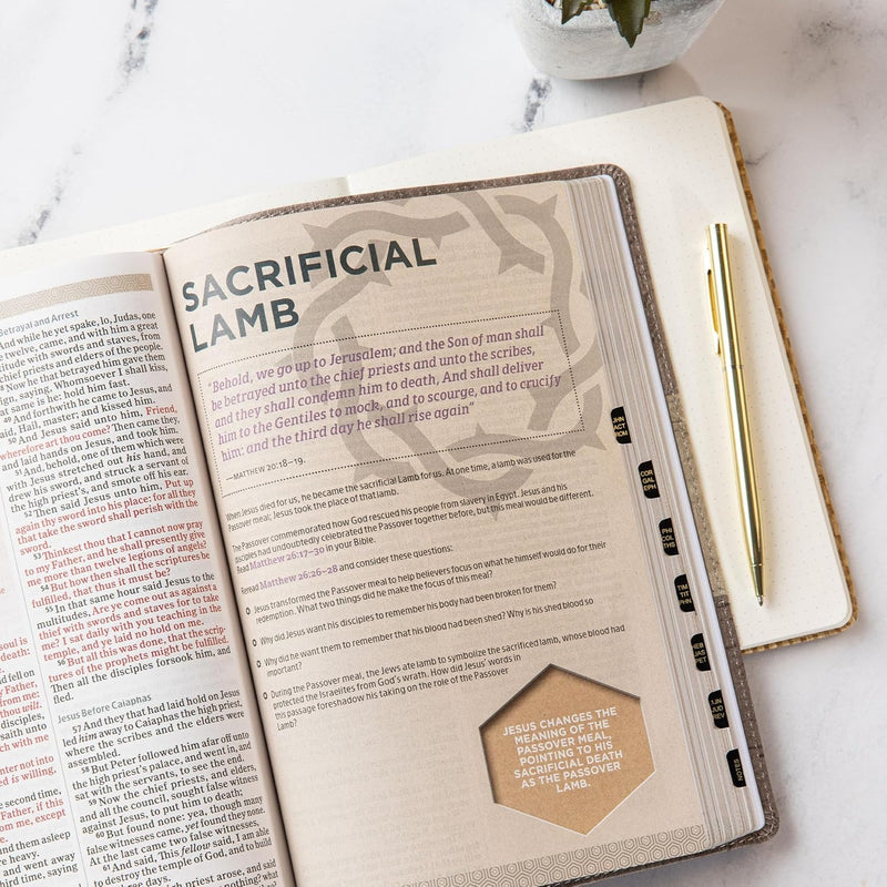 KJV Essential Teen Study Bible – Weathered Grey Leathertouch by Holman Bible Publishers