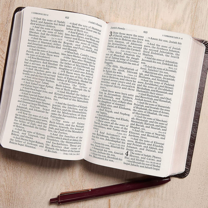 KJV Large Print Compact Reference Bible, Celtic Cross Brown LeatherTouch by Holman Bible Publishers