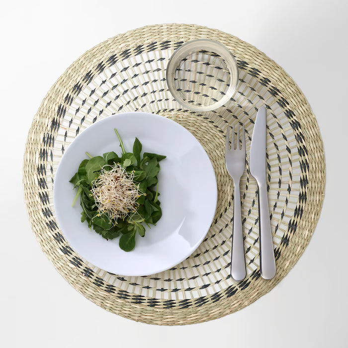 IKEA PENNFISK Place mat, natural/sedge handmade, 37 cm (14 ½ ")