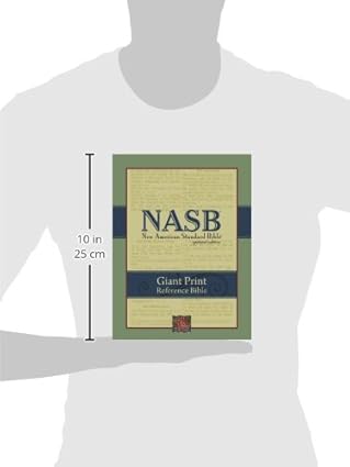 NASB Giant Print Reference Bible – Burgundy Leathertouch by Holman Bible Publishers