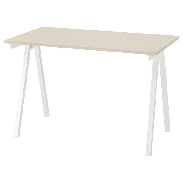 IKEA TROTTEN Desk, white/anthracite, 120x70 cm (47 1/4x27 1/2 ")