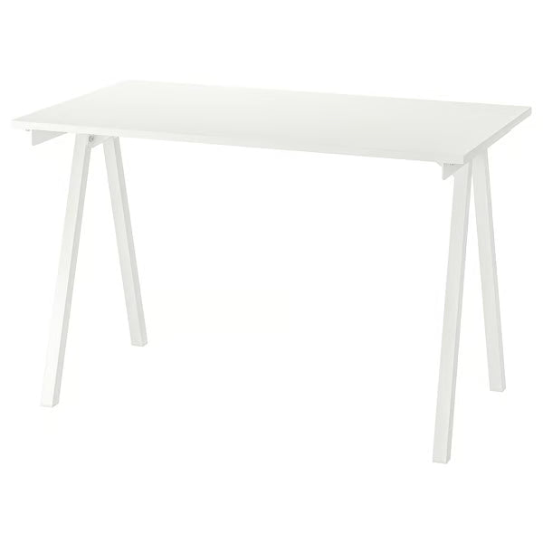 IKEA TROTTEN Desk, white/anthracite, 120x70 cm (47 1/4x27 1/2 ")