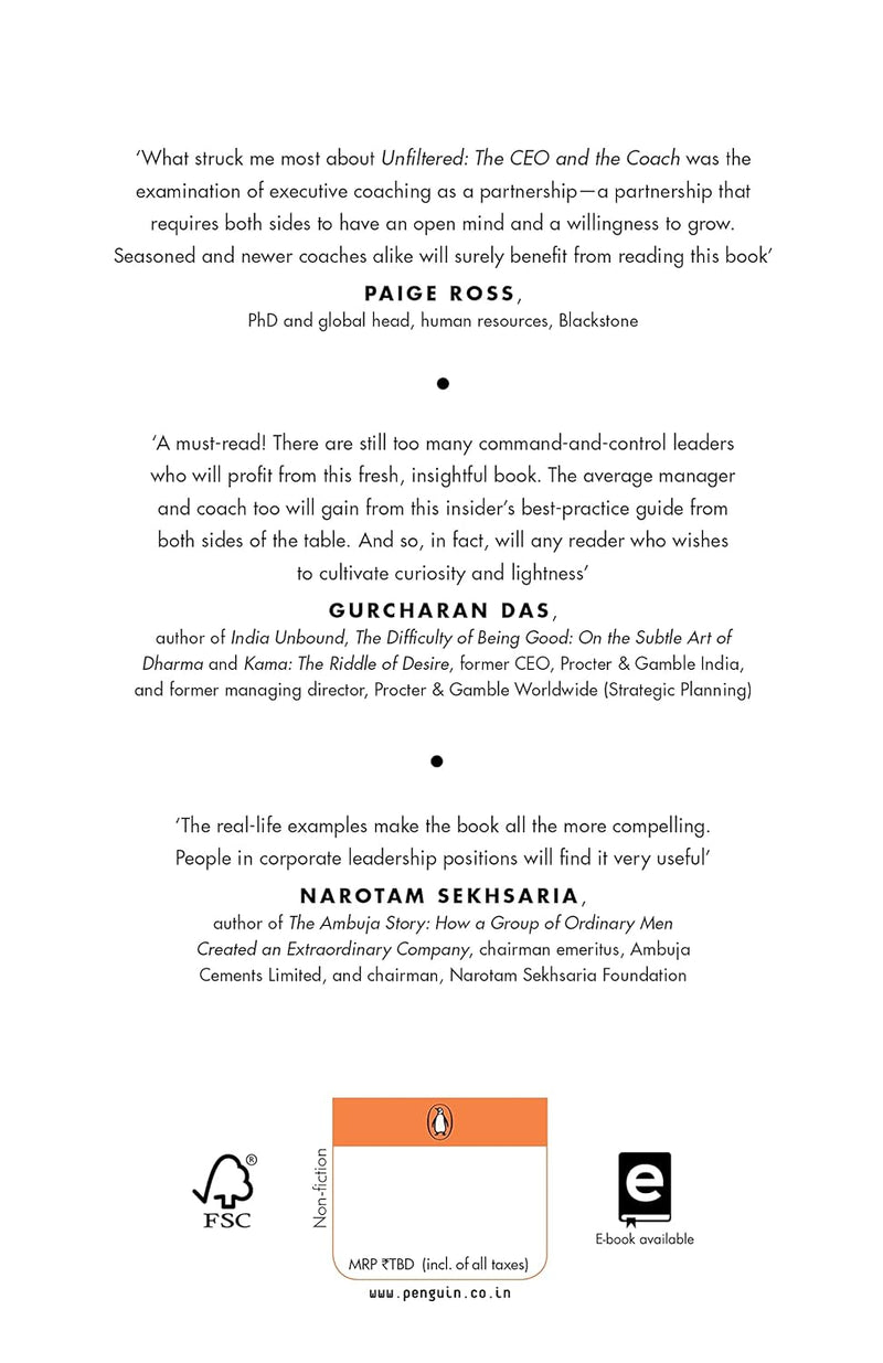 Unfiltered: The CEO and the Coach by Ana Lueneburger and Saurabh Mukherjea