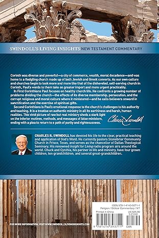 Insights On 1 &amp; 2 Corinthians by Charles R. Swindoll