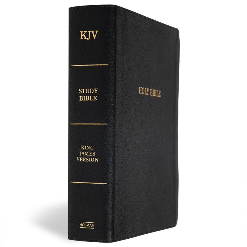 KJV Study Bible, Large Print Edition, Black Leathertouch Imitation Leather by Holman Bible Publishers