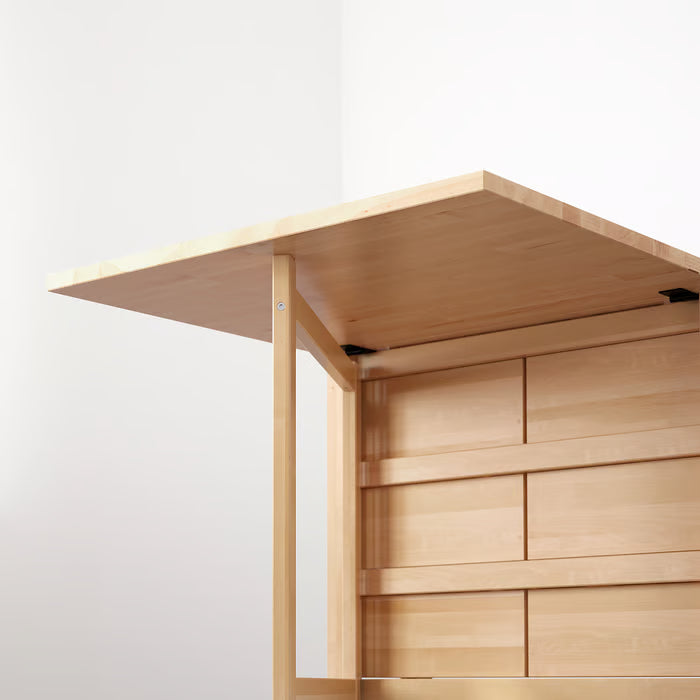 IKEA NORDEN Gateleg table, birch, 26/89/152x80 cm (10 1/4/35/59 7/8x31 1/2 ")