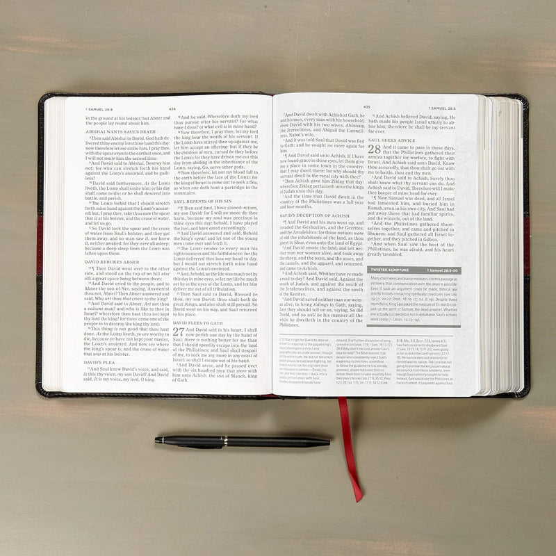 KJV Apologetics Study Bible, Black/Red Leather Touch by Holman Bible Publishers