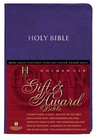 HCSB Gift and Award Bible, White Imitation Leather by Holman Bible Staff