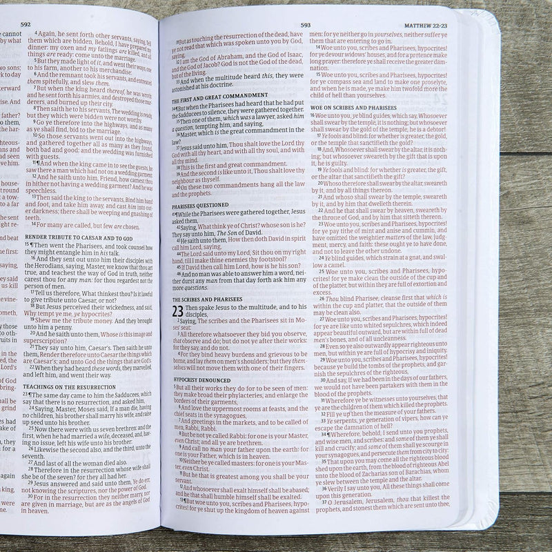 KJV Geschenk- und Preisbibel, weißes Kunstleder von Holman Bible Publishers