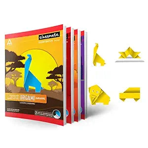 Classmate Origami Notebooks Single Line 172 Pages 240 mm x 180 mm Pack of 4 Visit the Classmate Store