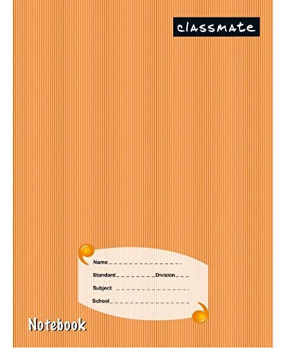 Classmate Notebook - 240mm x 180mm, Soft Cover, 172 Pages, Single Line - Pack of 4 (Brown Cover) Visit the Classmate Store
