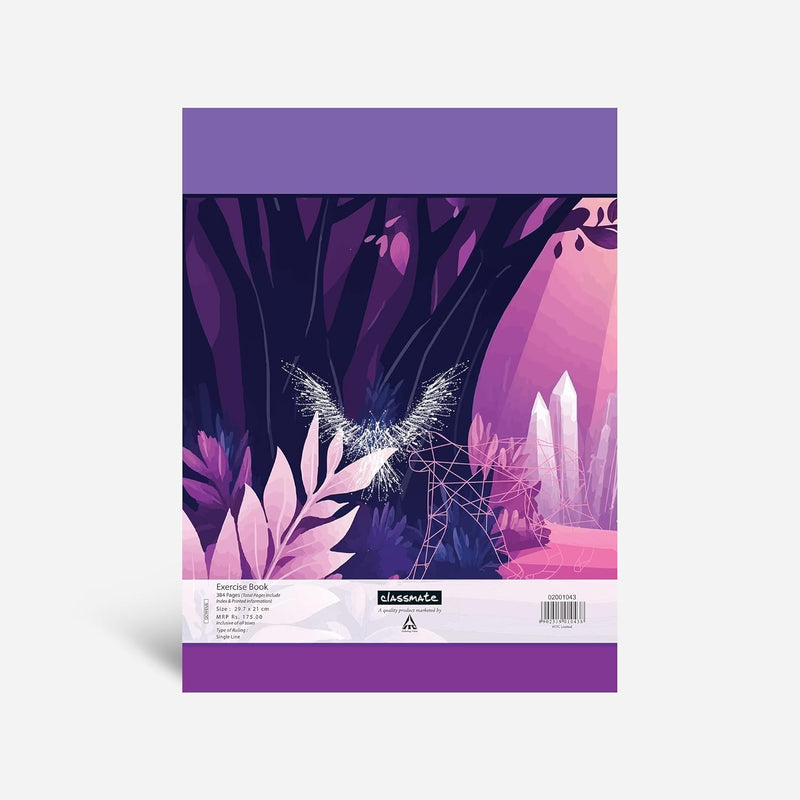 Classmate Longbook - 297 X 210 mm, 384 Pages, Single line,Pack of 4 Visit the Classmate Store