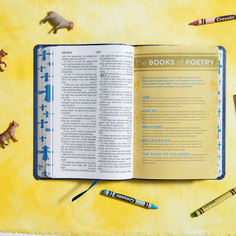 KJV Kids Bible, Royal Blue LeatherTouch by Holman Bible Staff