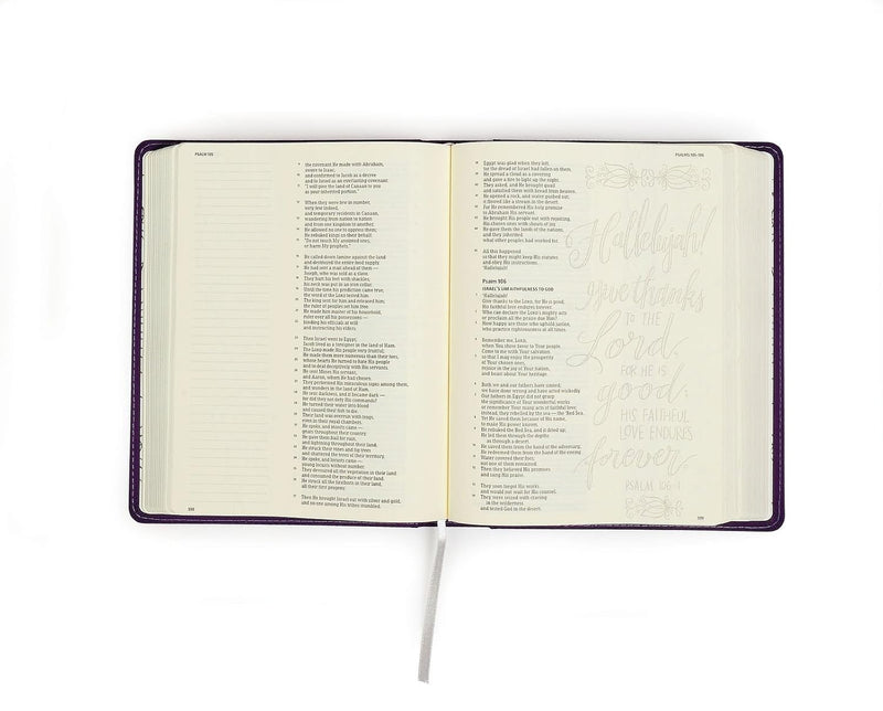 HCSB Illustrator's Note taking Bible, Purple Linen Bonded Leather by Holman Bible Staff