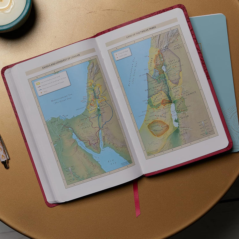 NKJV Value Thinline Bible, Leathersoft Burgundy, Red Letter, Comfort Print by Thomas Nelson