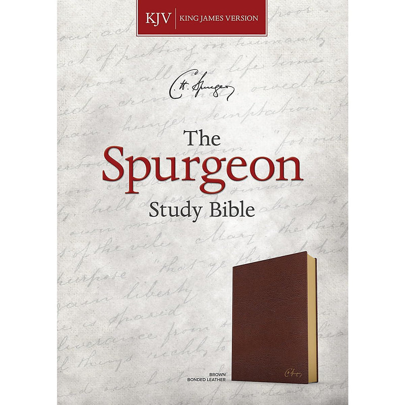 KJV Spurgeon Study Bible, Brown Bonded Leather by Alistair Begg