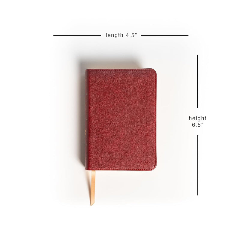 NASB Large Print Compact Reference Bible, Burgundy Leathersoft by Holman Bible Publishers