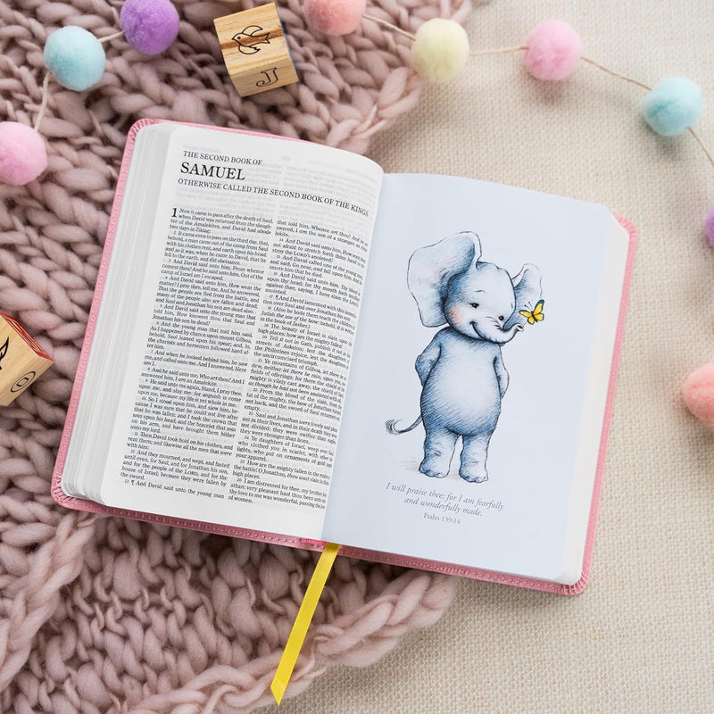 KJV Great and Small Bible, Pink LeatherTouch by Holman Bible Publishers