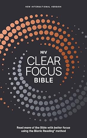 NIV Clear Focus Bible: Read More of the Bible with Better Focus by Zondervan