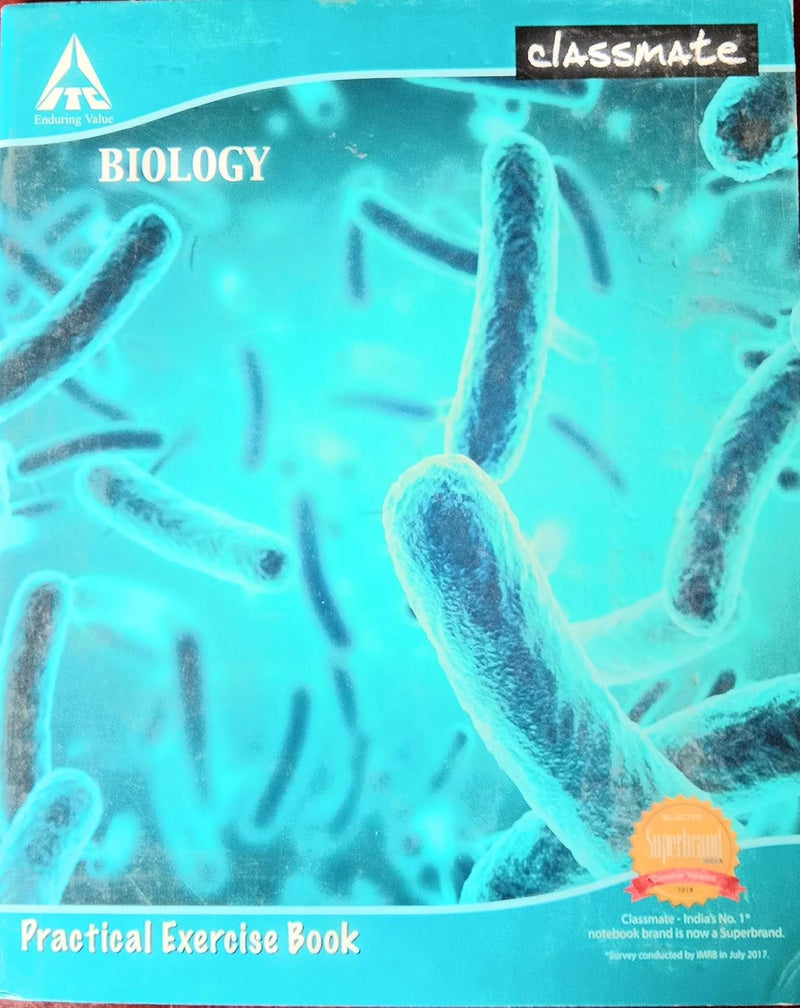 Classmate PRACTICAL BOOK - BIOLOGY - 265 X 215 mm, 108 Pages, Single line/blank(standard) Visit the Classmate Store