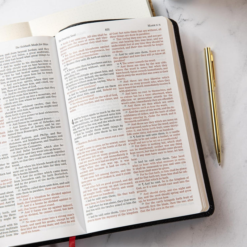 Holy Bible: King James Version – Black Leathertouch, Thinline by Holman Bible Publishers