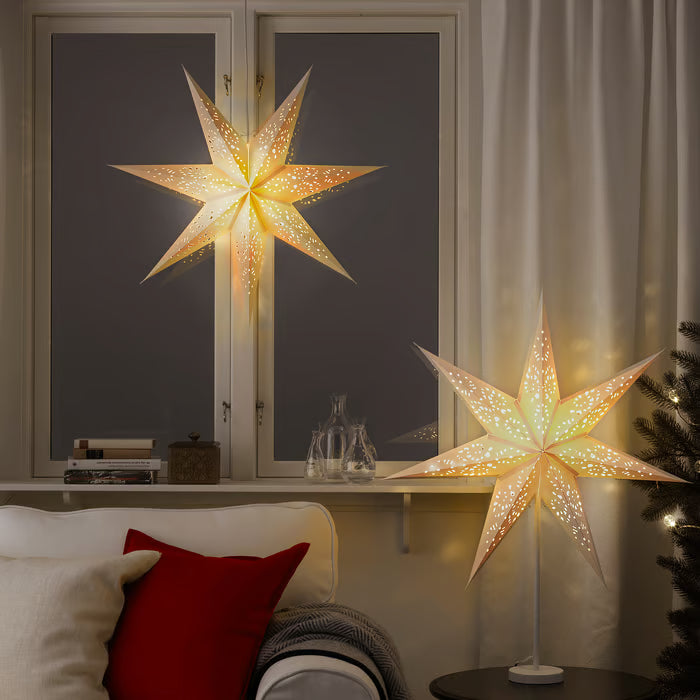 IKEA STRALA Lamp shade, lace white, 70 cm (28 ")